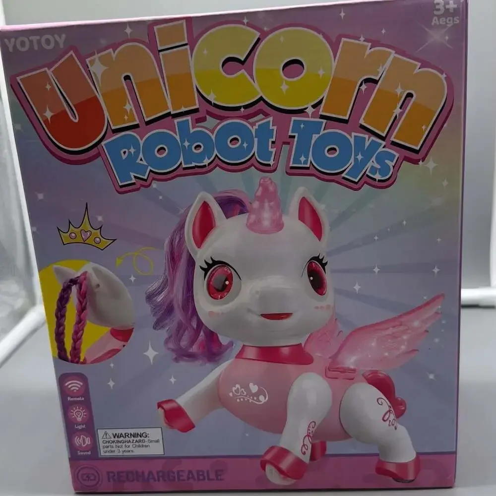 Robo Pets Unicorn Pink Remote‎ Control Interactive Toy for Kids 3+